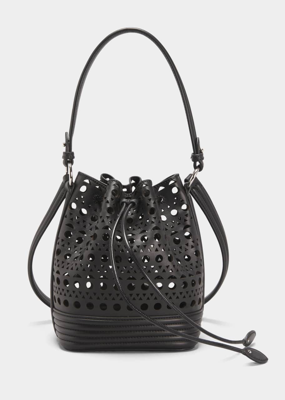 ALAIA Le Seau Small Eyelet Bucket Bag Bergdorf Goodman