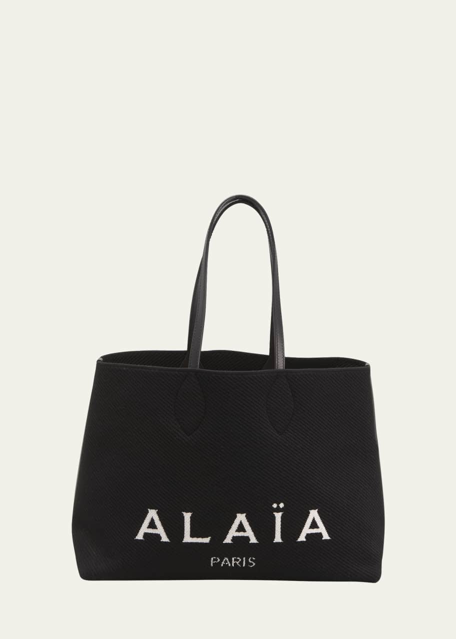 ALAIA Small Logo East-West Tote Bag - Bergdorf Goodman