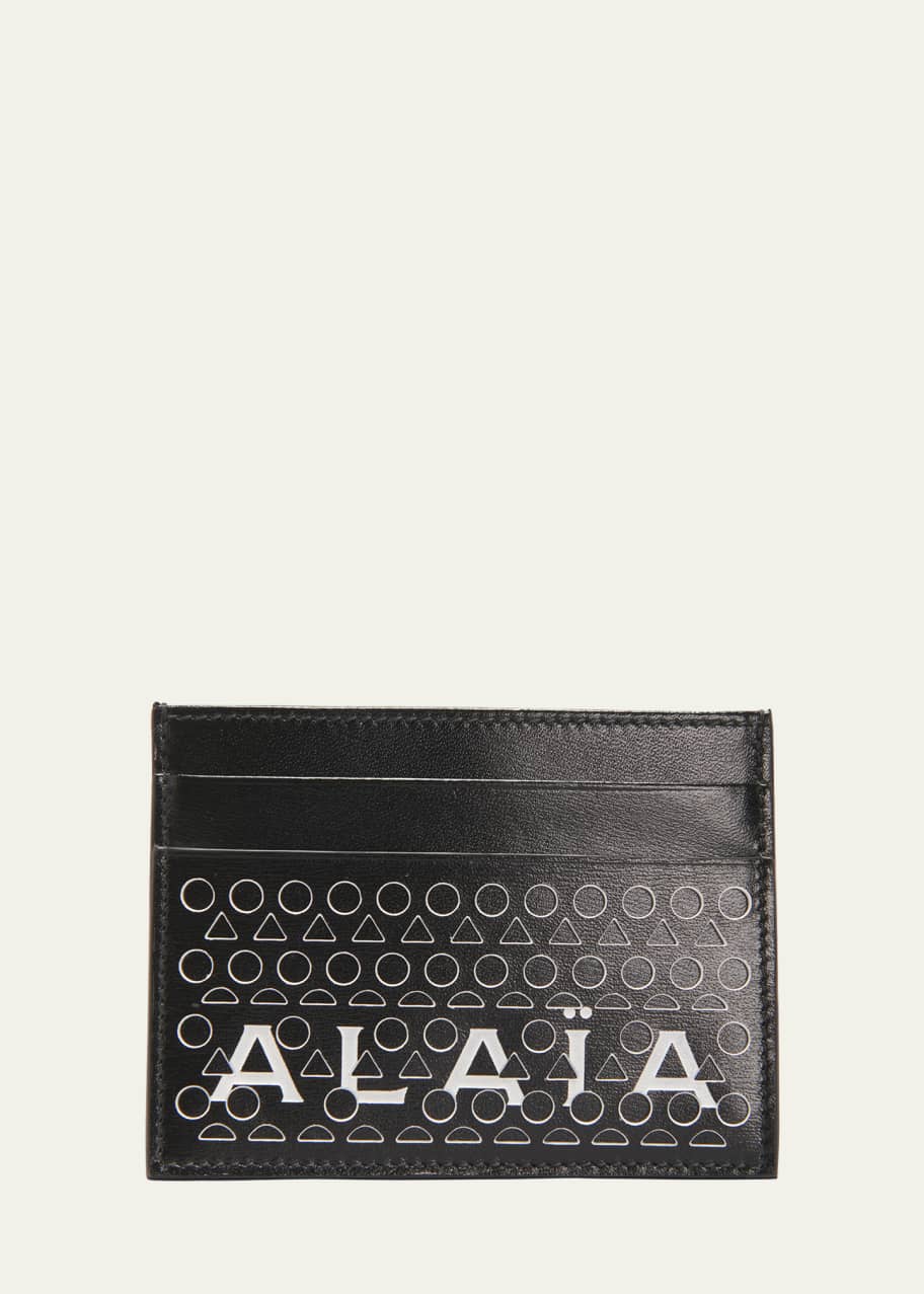 ALAIA Logo Laser-Cut Card Holder - Bergdorf Goodman, image size:912x1277