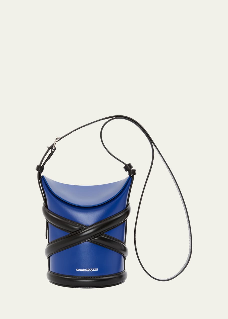 Image 1 of 1: The Curve Small Bucket Crossbody Bag