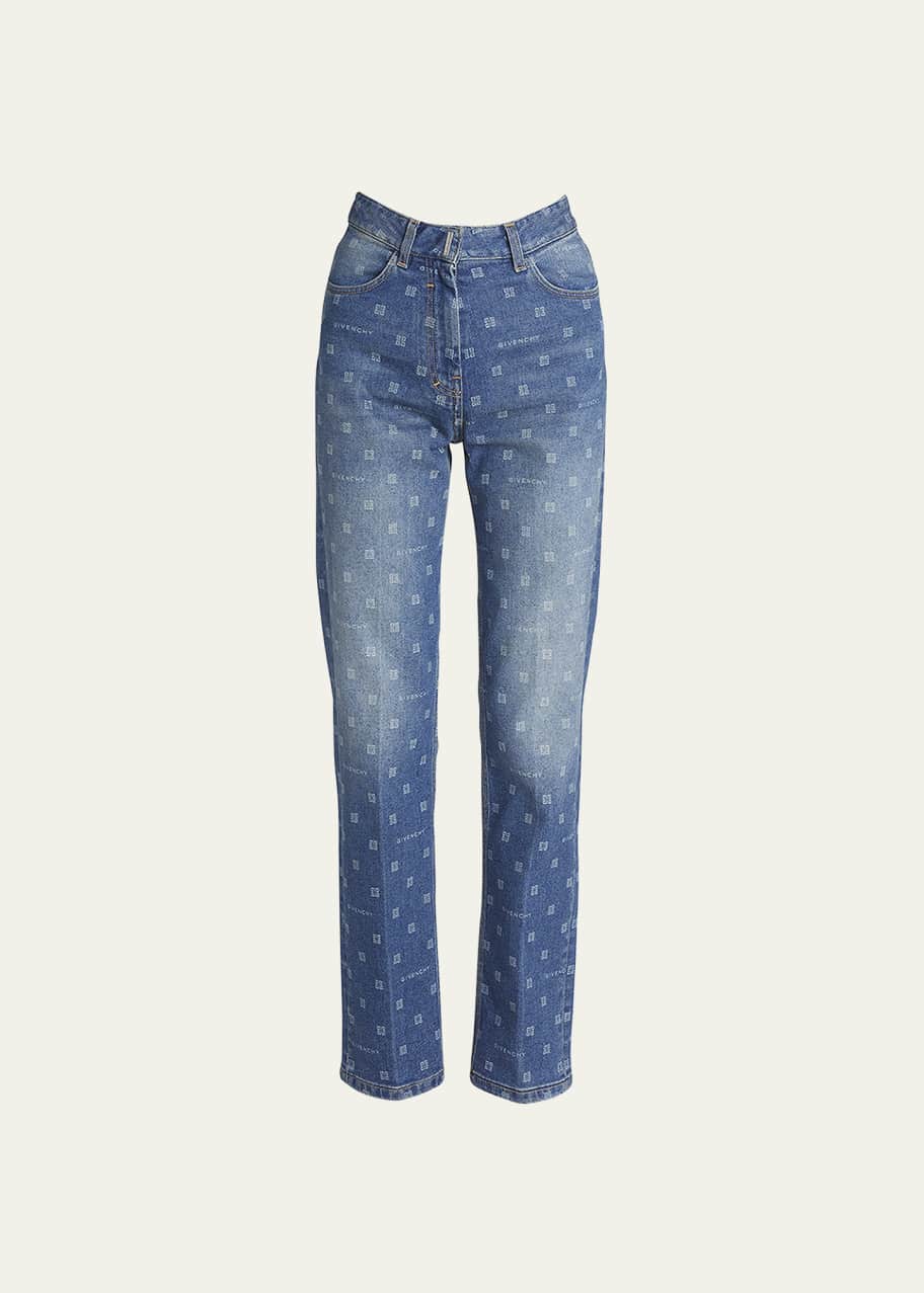 Givenchy 4g Monogram New Slim Jeans - Blue