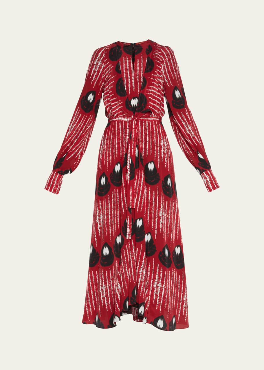 Altuzarra Peirene Layered Silk Maxi Dress - Bergdorf Goodman