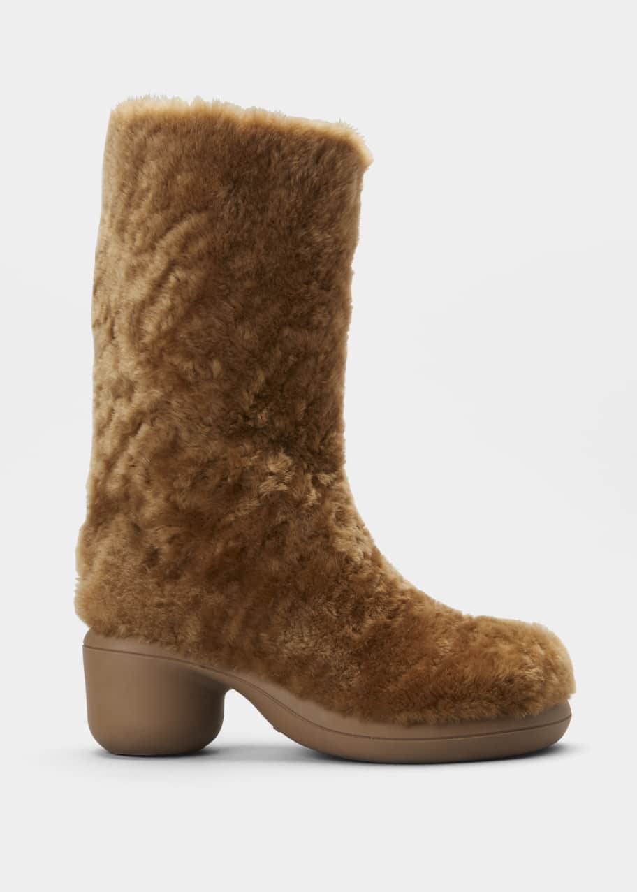 Jil Sander Shearling Fur Pull-On Boots - Bergdorf Goodman