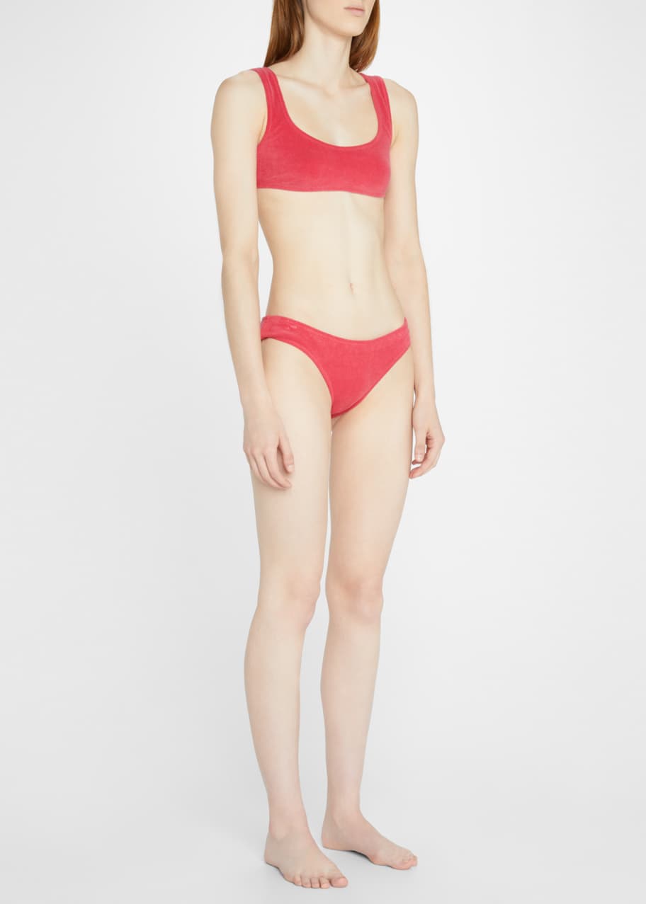 Image 1 of 1: The Elle Terry Cloth Hipster Bikini Bottoms