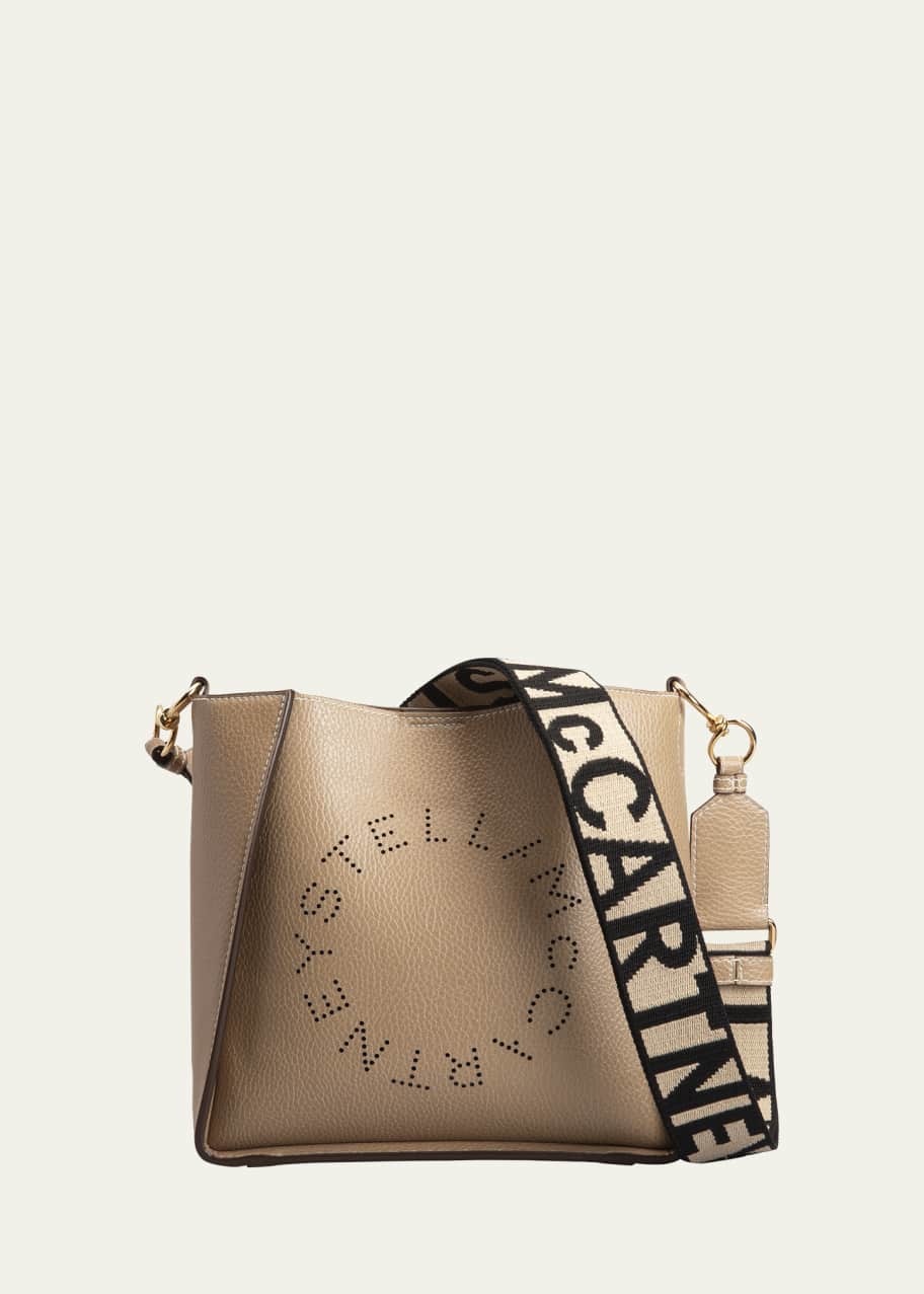 Stella McCartney Mini Logo Grain Vegan Leather Crossbody Bag