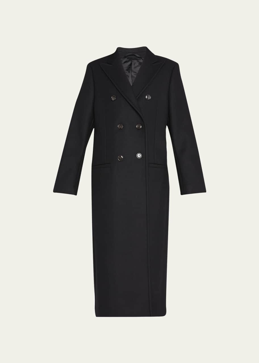 Toteme Long Tailored Wool Overcoat - Bergdorf Goodman