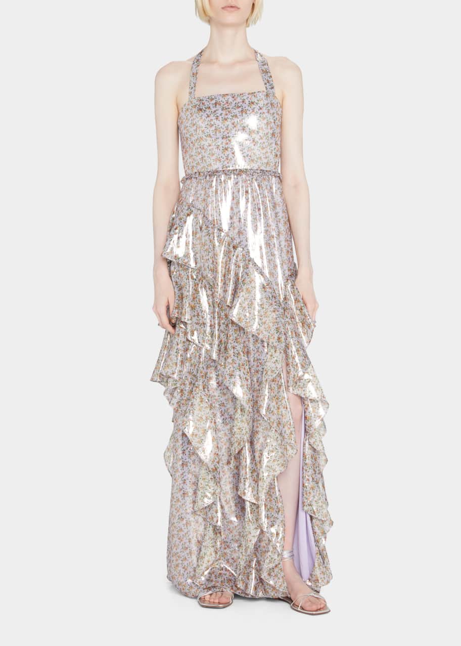 Alice and olivia jensen halter dress online