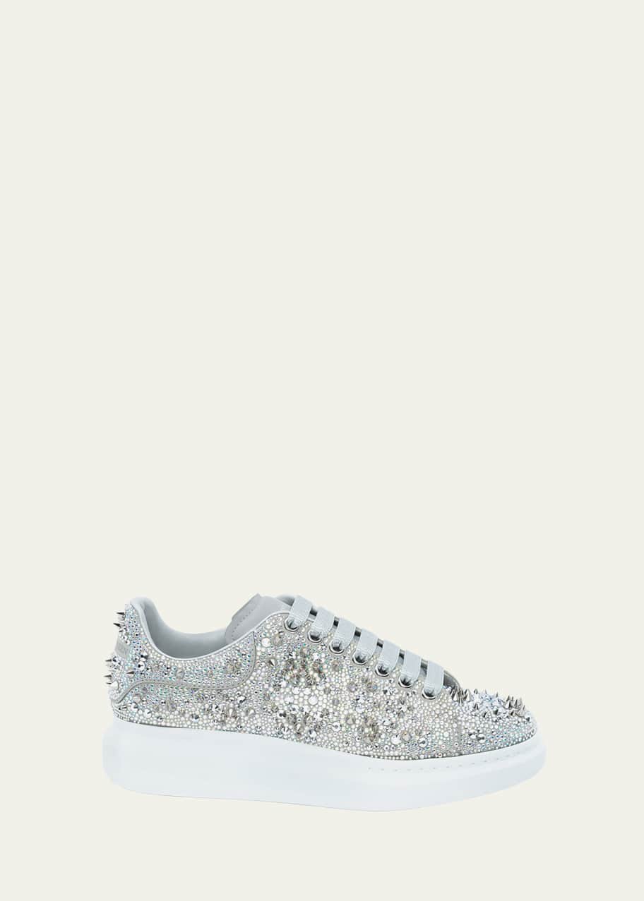 Alexander McQueen Men s Oversized Larry Crystal Spike Embellished Sneakers Bergdorf Goodman