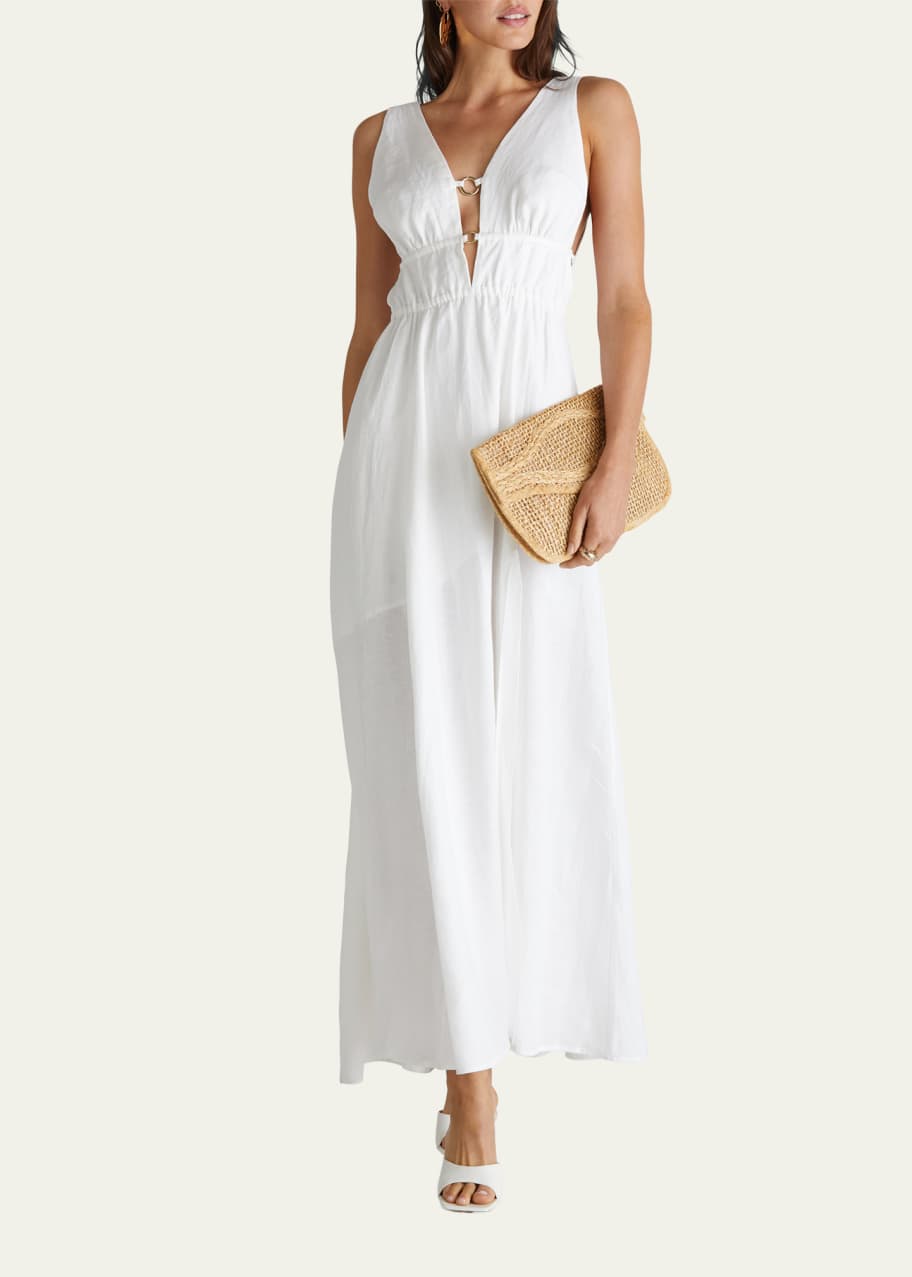 Aqua Blu Australia Amore Linen Dress - Bergdorf Goodman