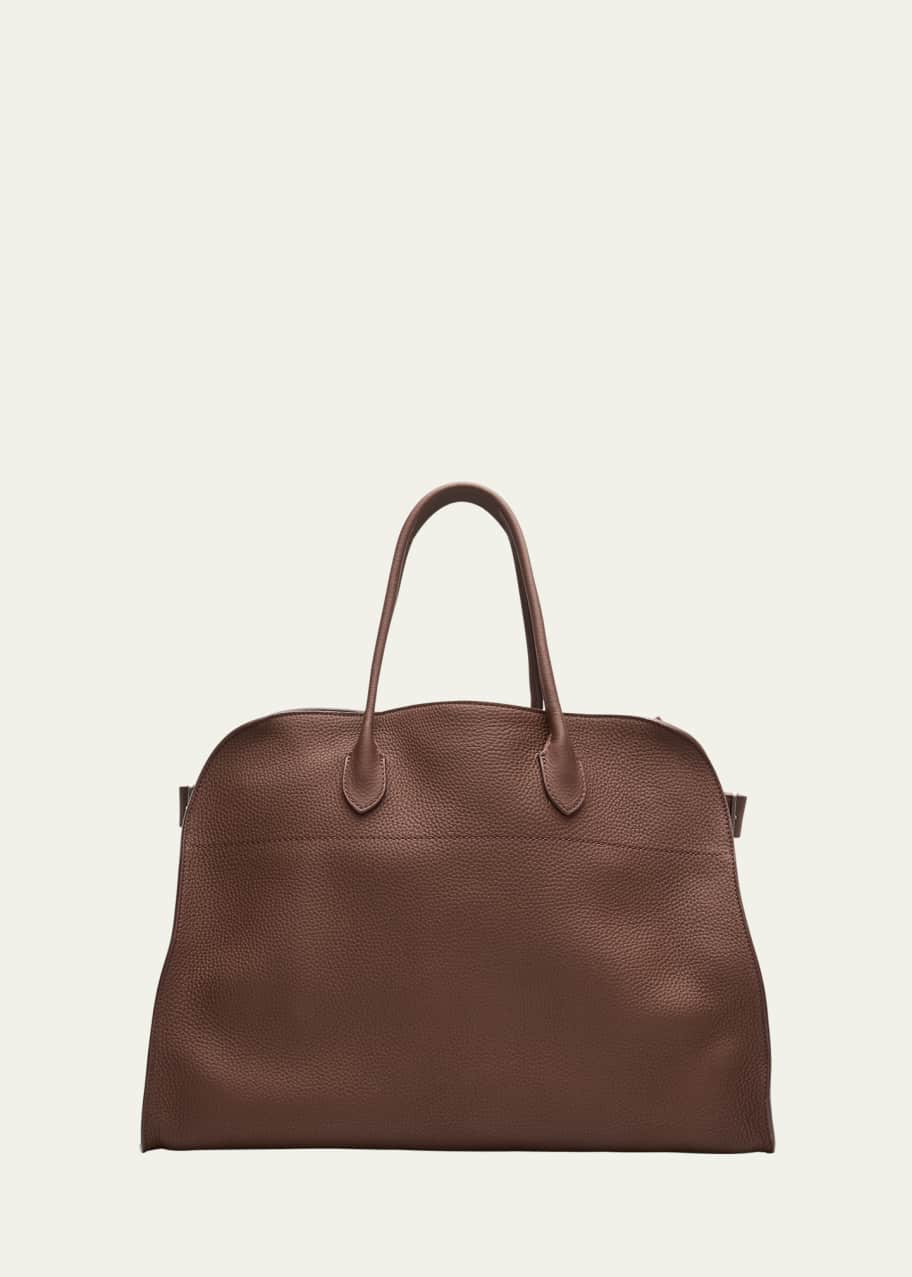 THE ROW Soft Margaux 17 Top Handle Bag in Matte Grained