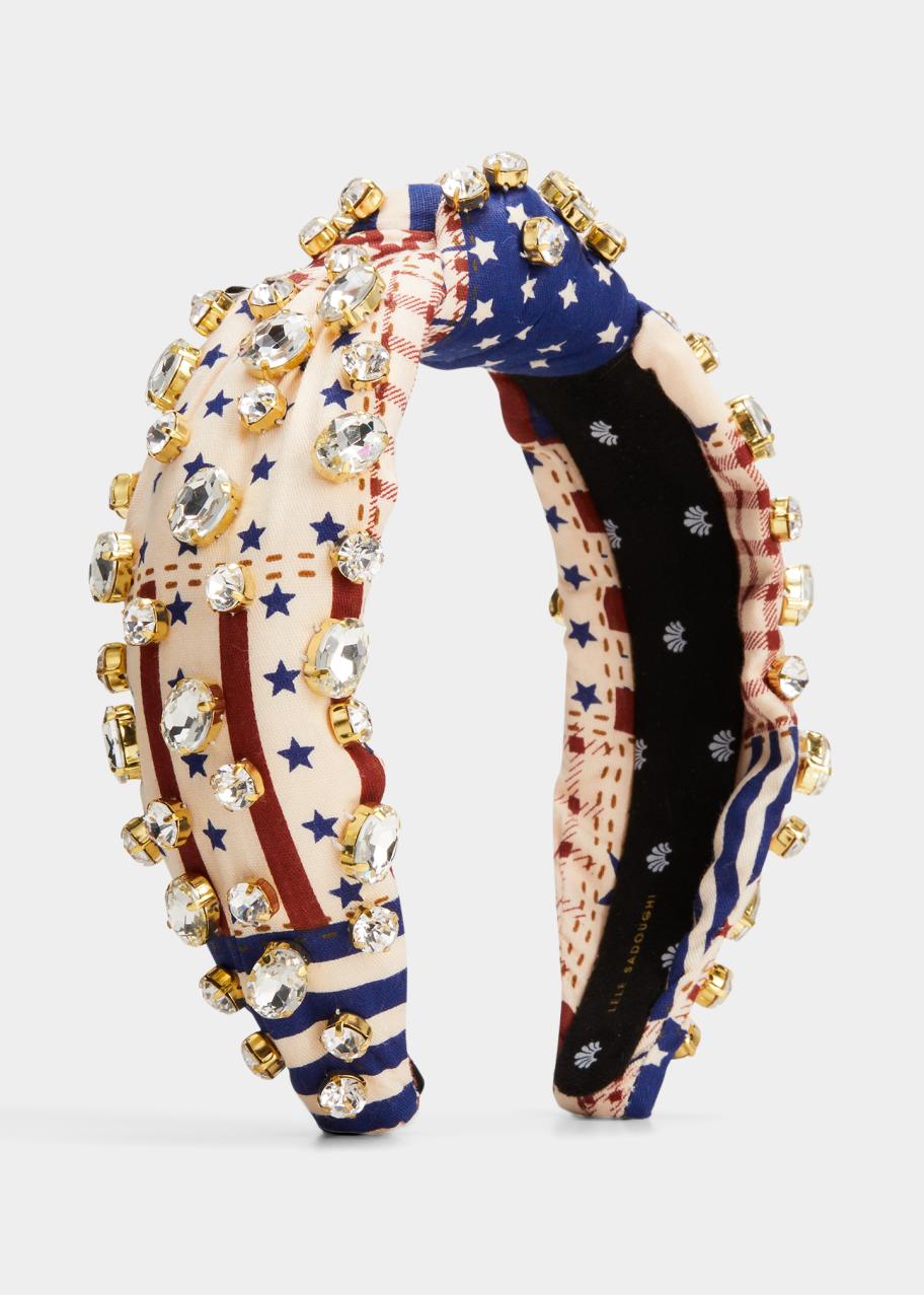 Lele Sadoughi Americana Headband Americana Knotted Headband | Lele Sadoughi main image 4