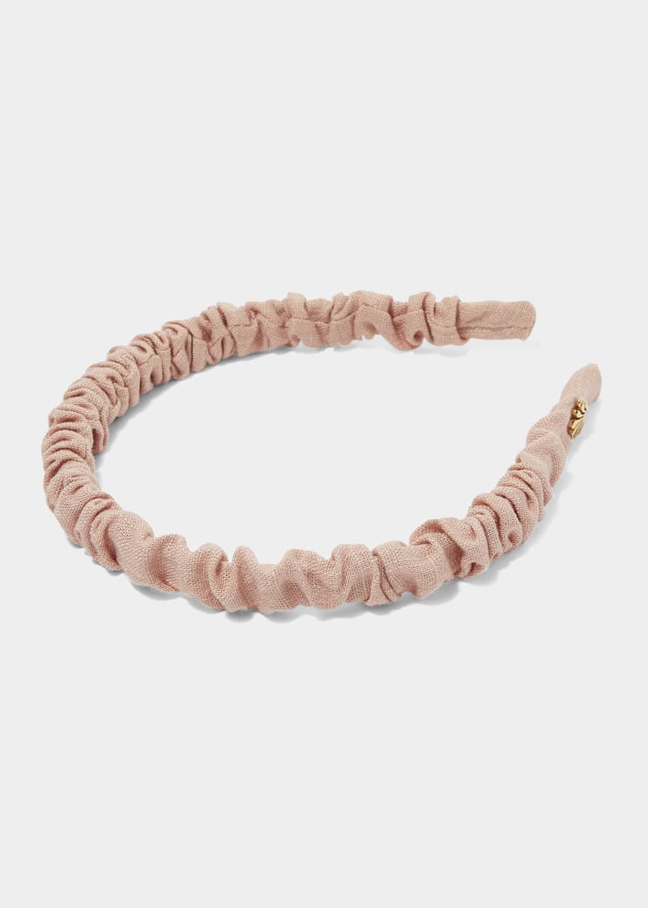 Lele Sadoughi Jessie Ruched Slim Headband Bergdorf Goodman