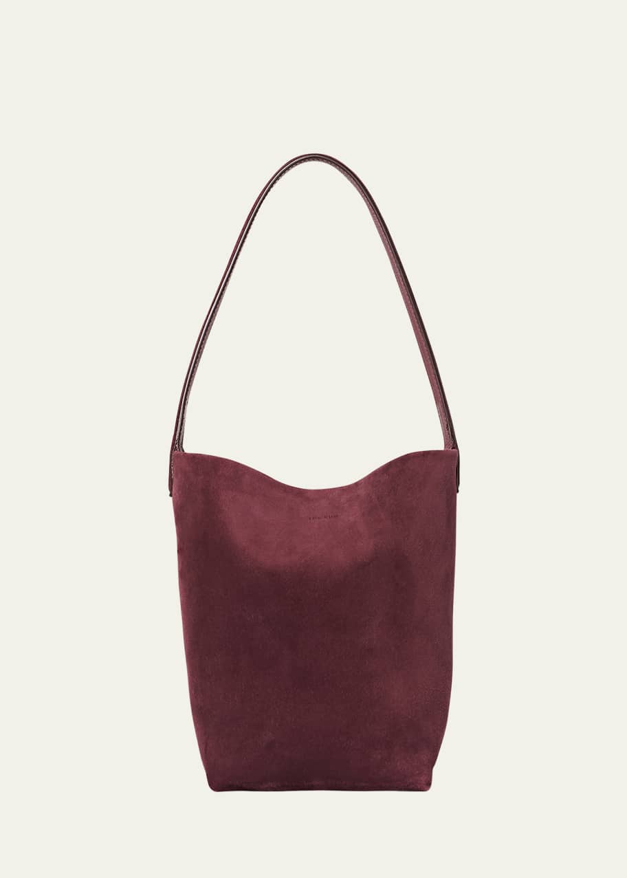 The Row Small Park North/south Leather Tote In Boulder