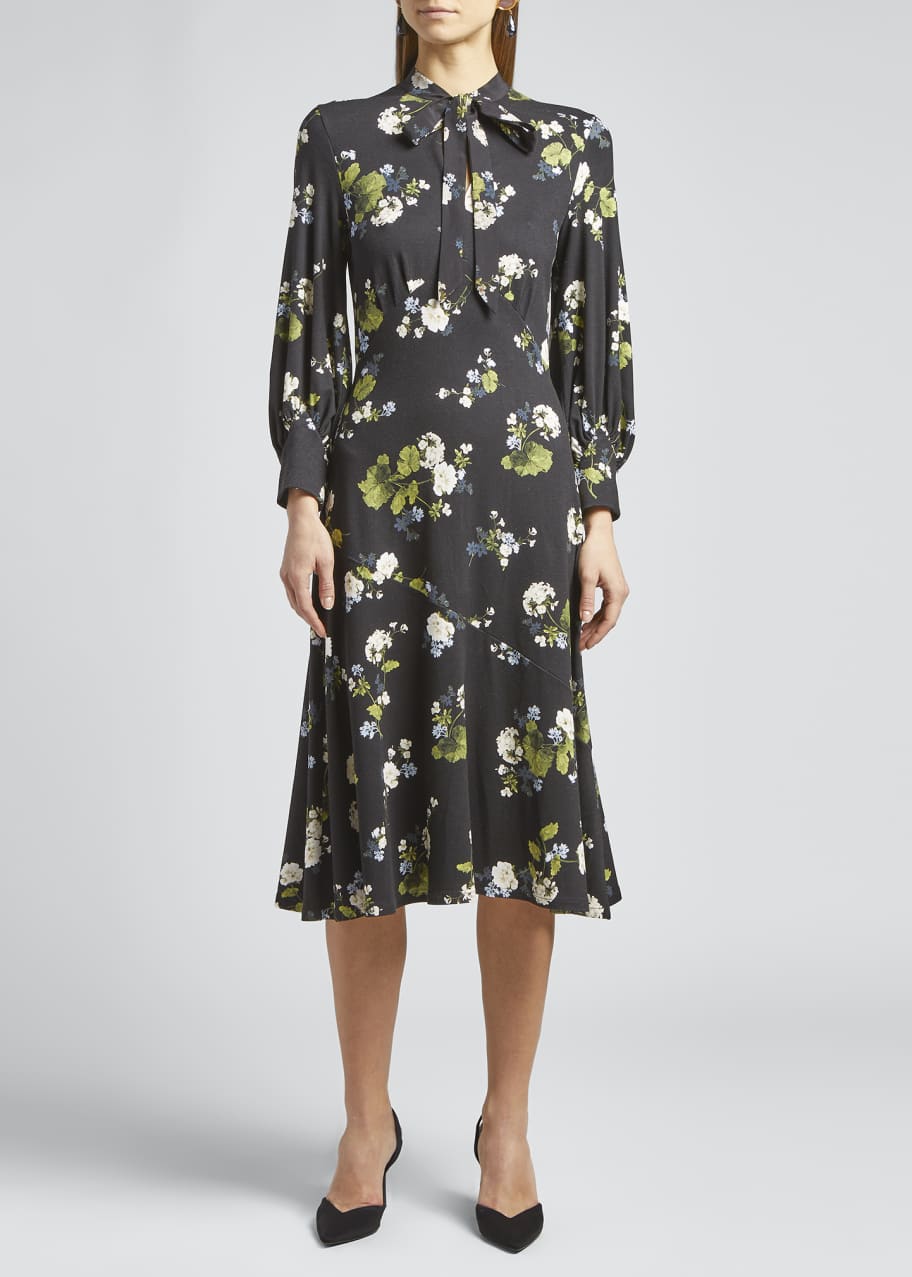 2022SUMMER/AUTUMN新作 ERDEM☆プリントコットンワンピース | alamiah