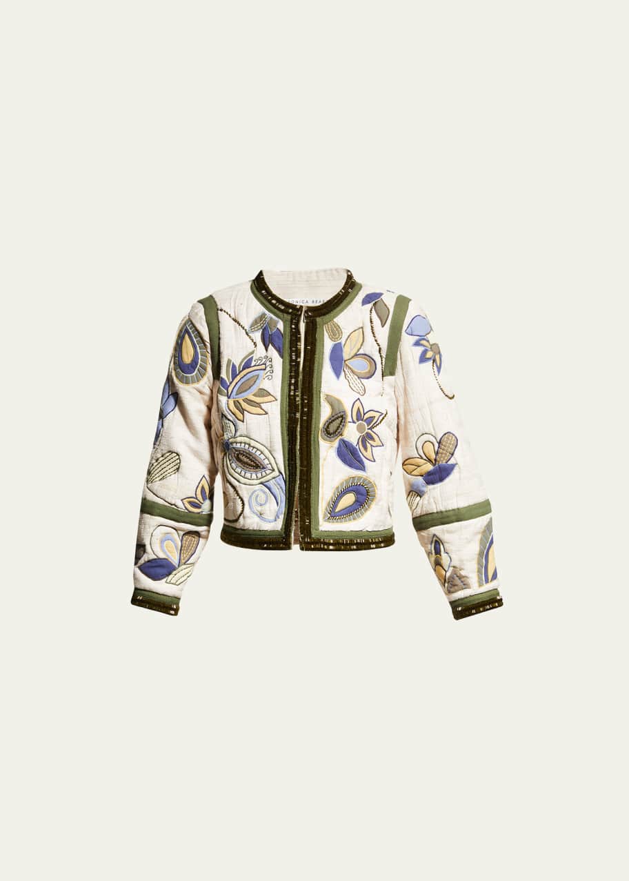 Veronica beard embroidered jacket new arrivals
