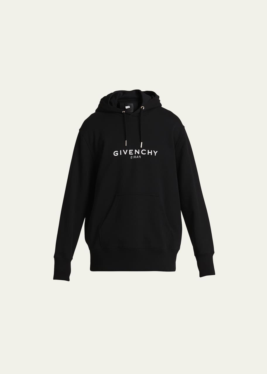 Givenchy Men's Reverse-Logo Pullover Hoodie - Bergdorf Goodman