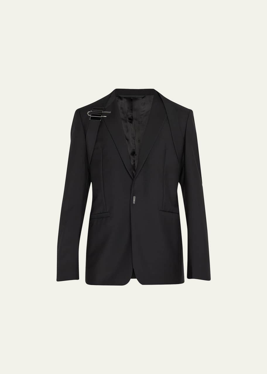 Givenchy Men's U-Lock Harness Slim Sport Jacket - Bergdorf Goodman
