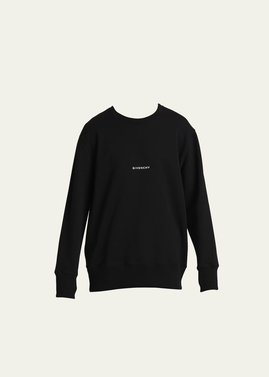 Givenchy Men's Classic Logo Sweatshirt with Cross Back - Bergdorf