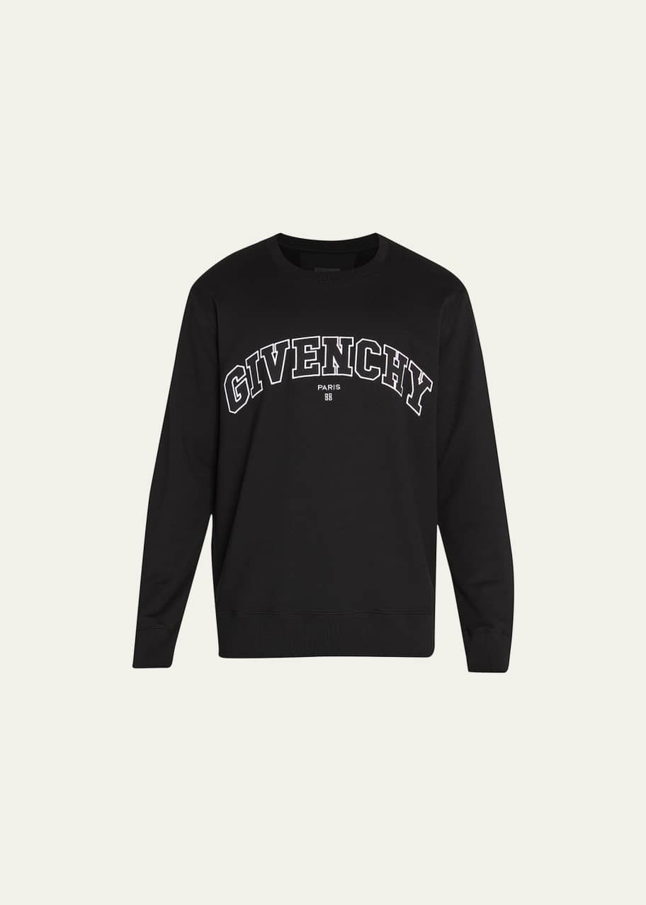 Givenchy Men s Slim College Embroidery Sweatshirt Bergdorf Goodman