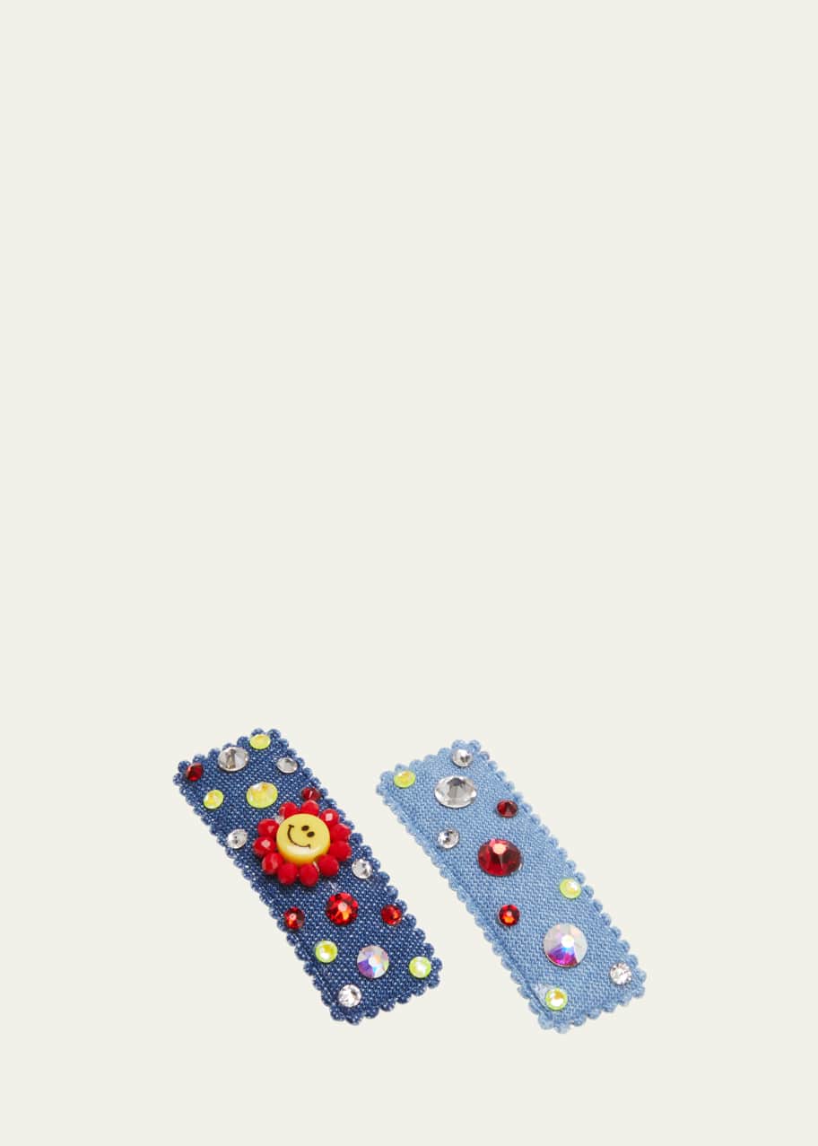 Image 1 of 1: Girl's Embellished Daisy Clips