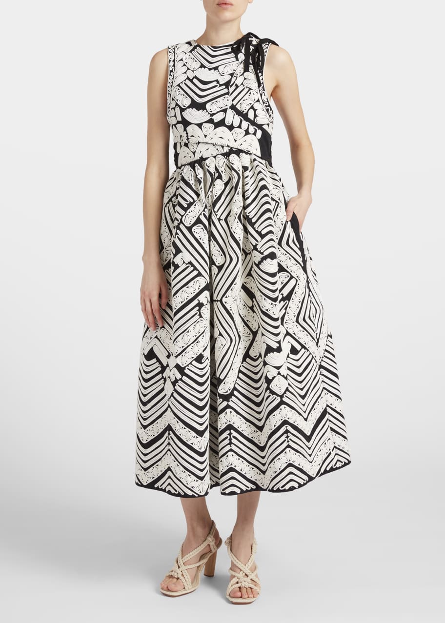 ulla johnson embroidered dress Gloriosa Floral Embroidered Midi Dress L main image 1