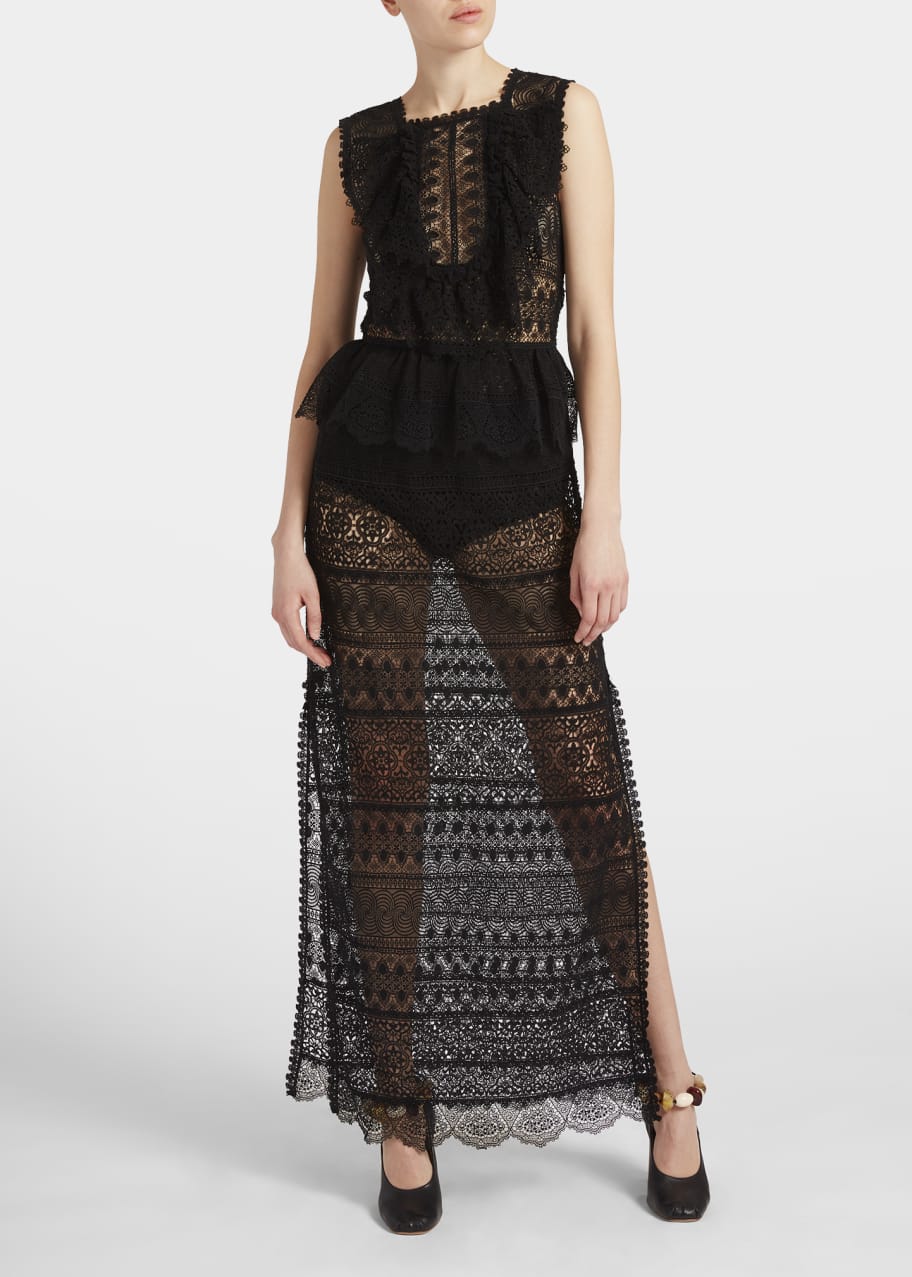 knee length dresses for ladies Ulla Johnson Lace Summer Dress |XS|US0|  CLOSET1951SF