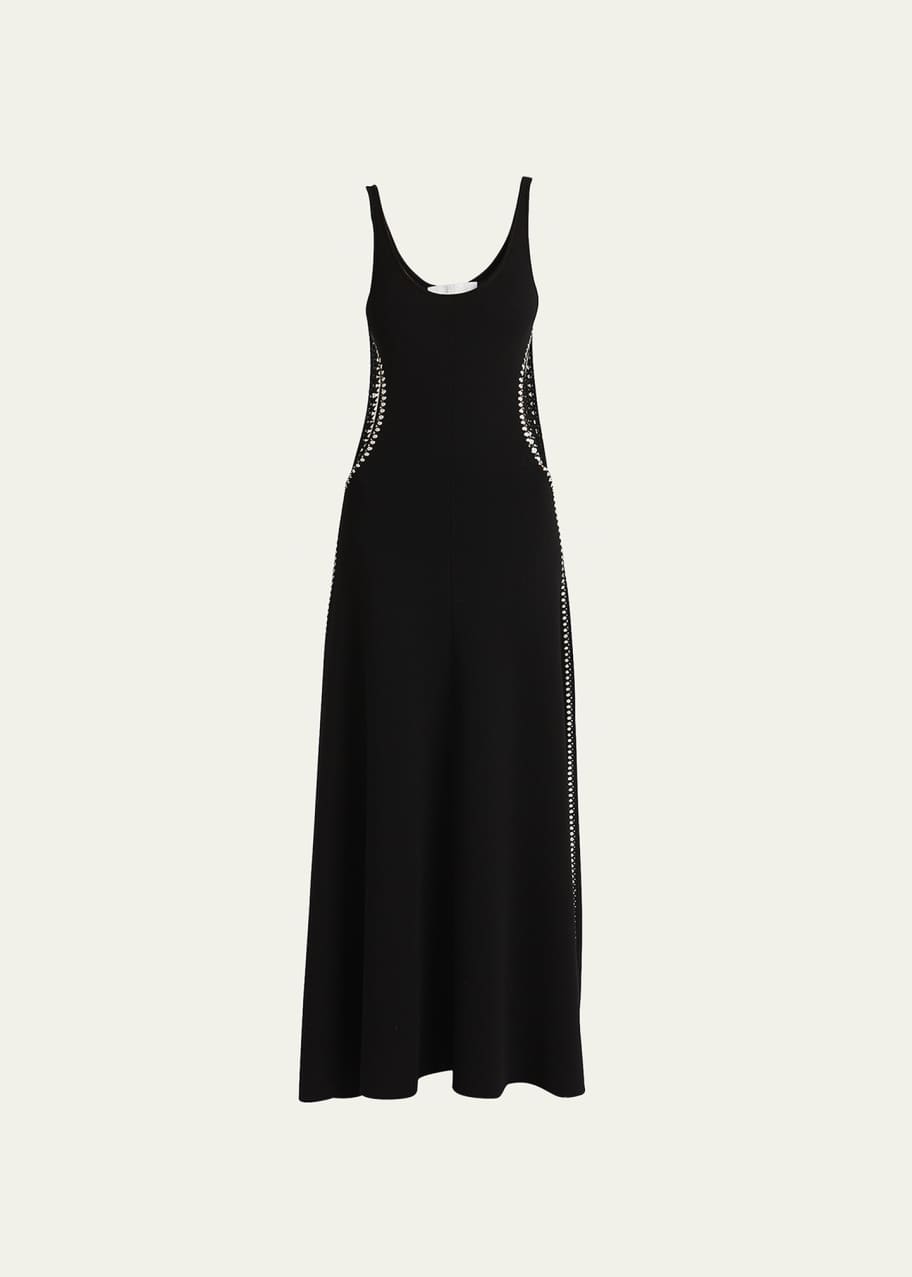 Chloe Cutout Crochet-Trim Wool Dress - Bergdorf Goodman