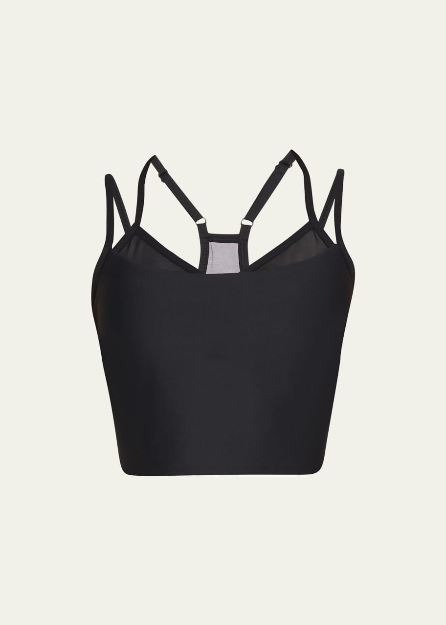 ALO YOGA Airlift Double Check Tank Top in Black