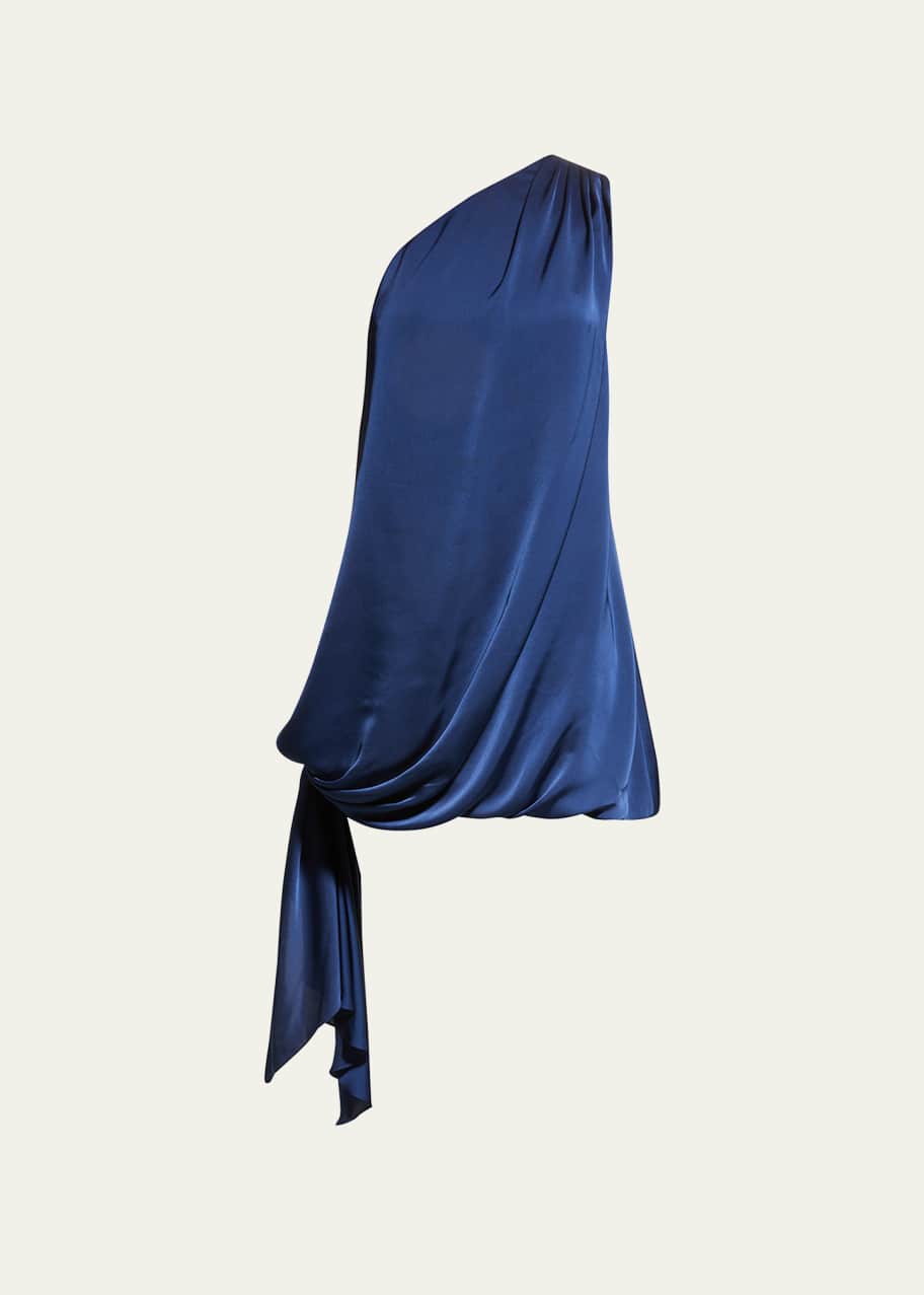 Ramy Brook Roxanne One Shoulder Draped Mini Dress Bergdorf Goodman