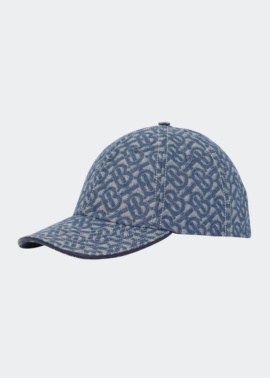 Denim Monogram Logo Cap