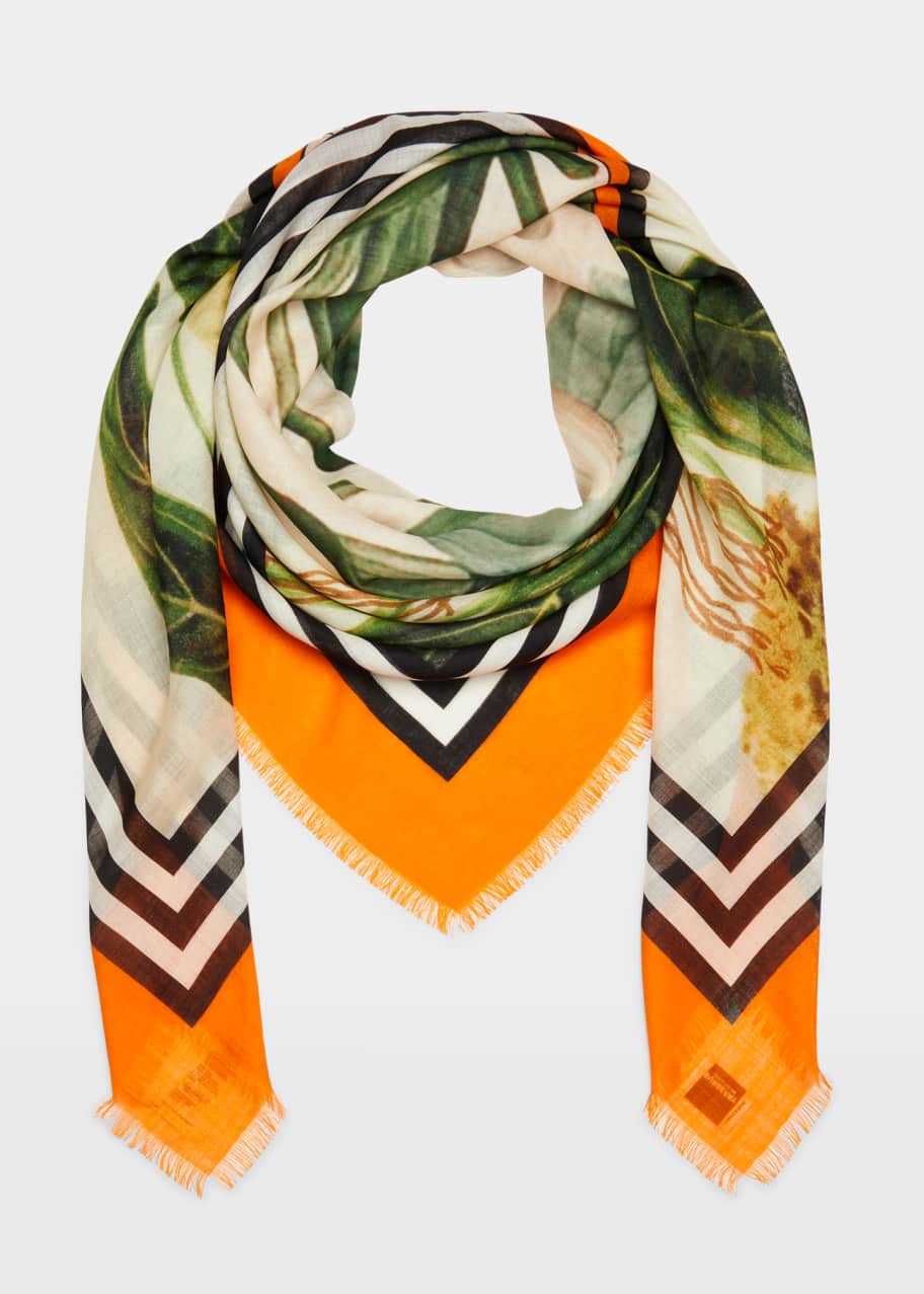 Burberry store cotton scarf