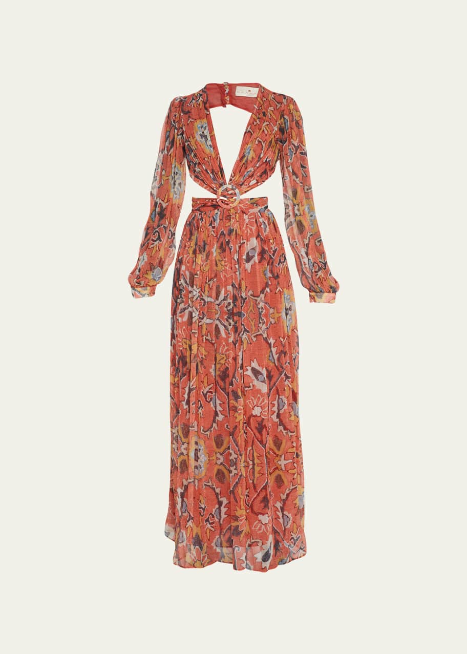 Hannah Artwear Rio Open-Back Floral Cutout Maxi Dress - Bergdorf Goodman