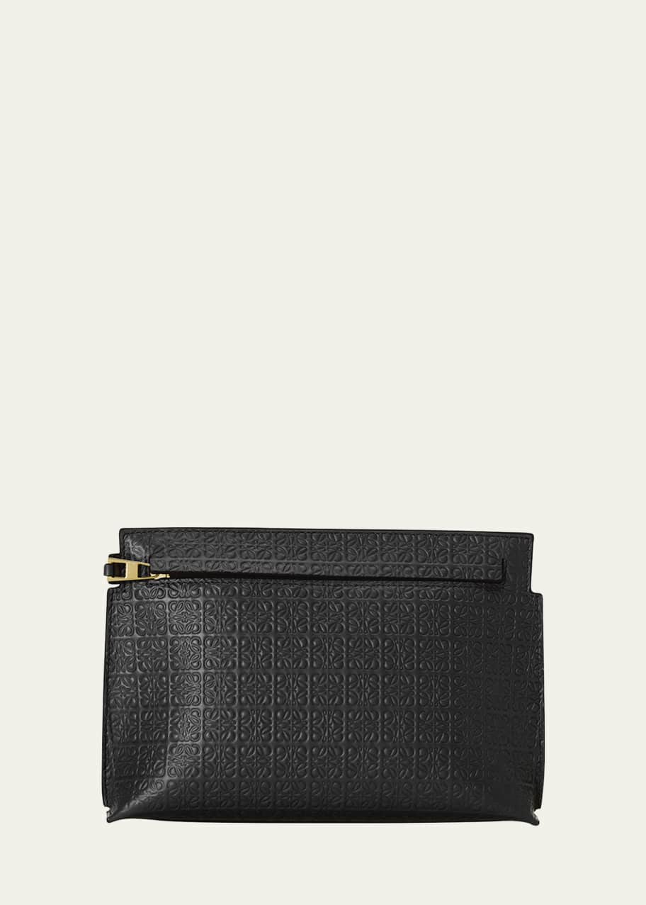 Loewe Mini Anagram-Embossed Pouch Wristlet - Bergdorf Goodman