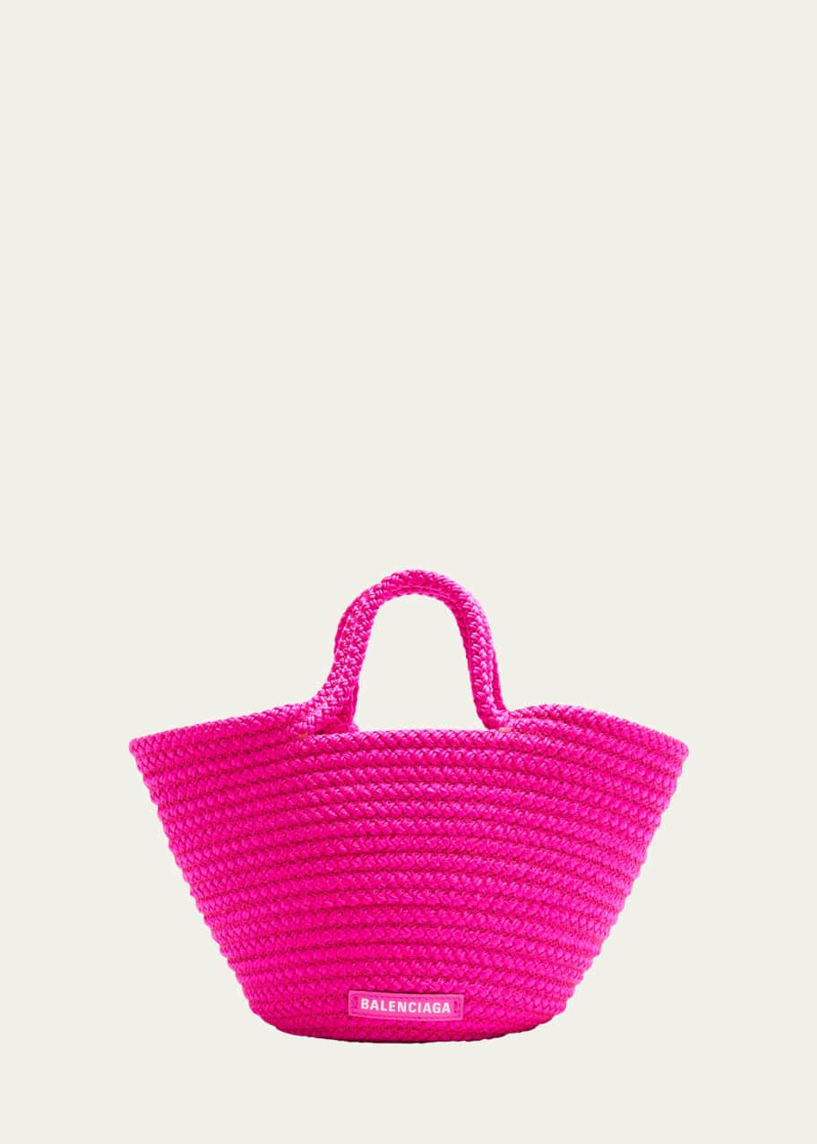 Image 1 of 1: Ibiza Small Basket Tote Bag
