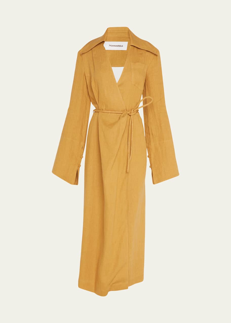 chinese dress ladies Marijn - Ribbed Jersey and Slip Satin Dress main image 1