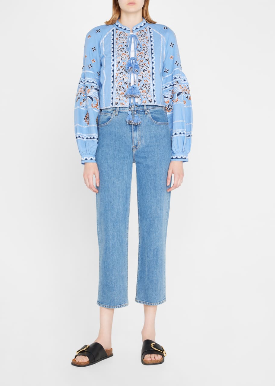 Veronica beard embroidered jacket sale
