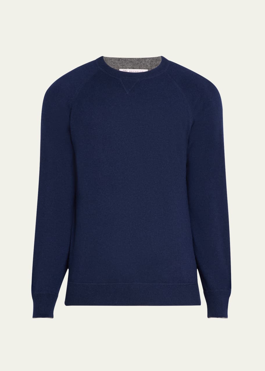Image 1 of 1: Men's Cashmere Crewneck Sweater