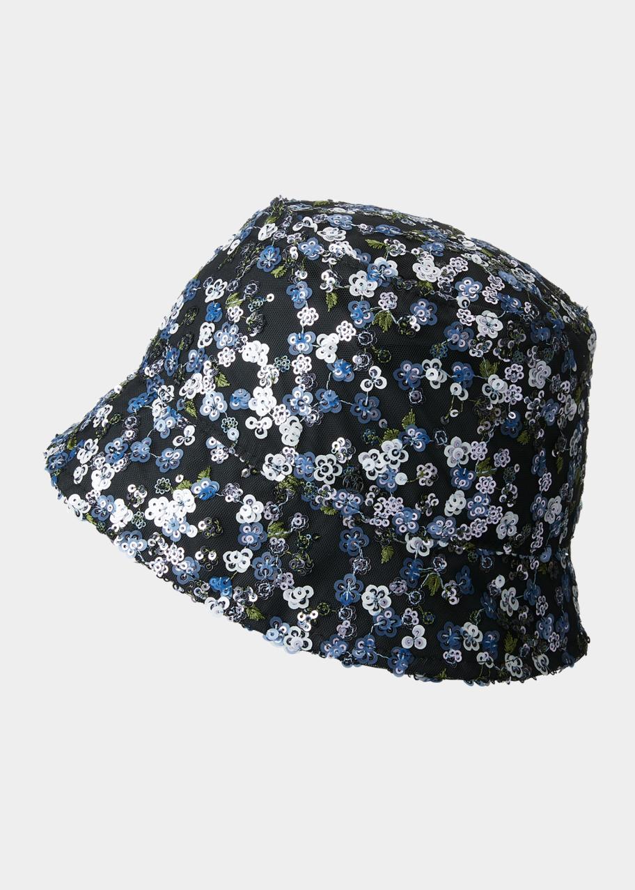 Maison Michel Sauna Flower Sequin Bucket Hat - Bergdorf Goodman