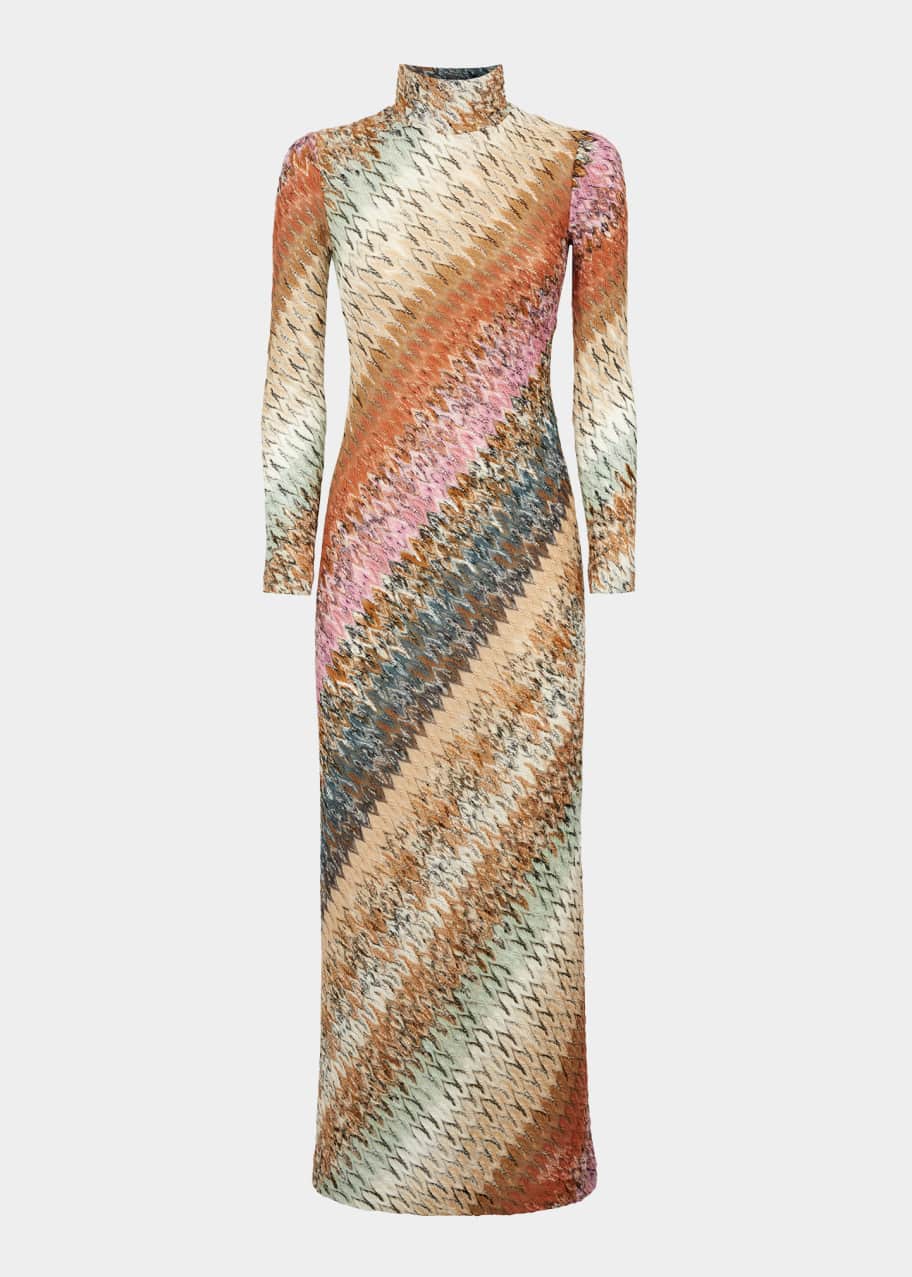 chinese dress ladies Tribal Knit Jersey Maxi Dress, Black, Size XL