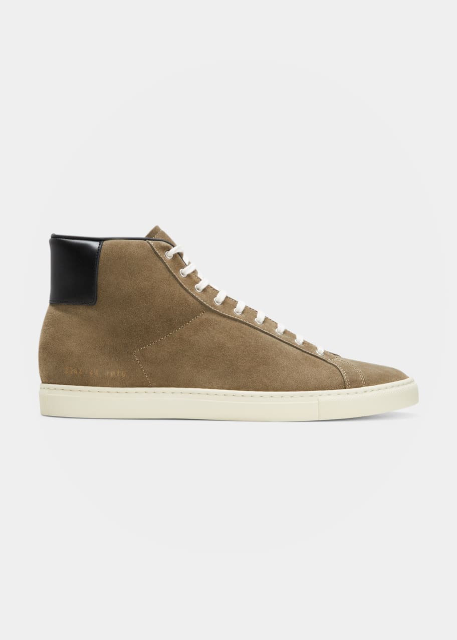 Common Projects Men's Retro Suede High Top Sneakers - Bergdorf Goodman