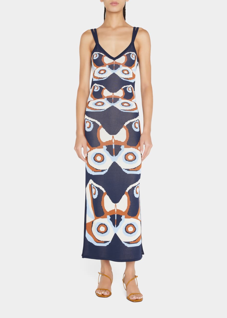 knee length dresses for ladies Whimsical Flutter Midi Gown– Teuta Matoshi main image 0