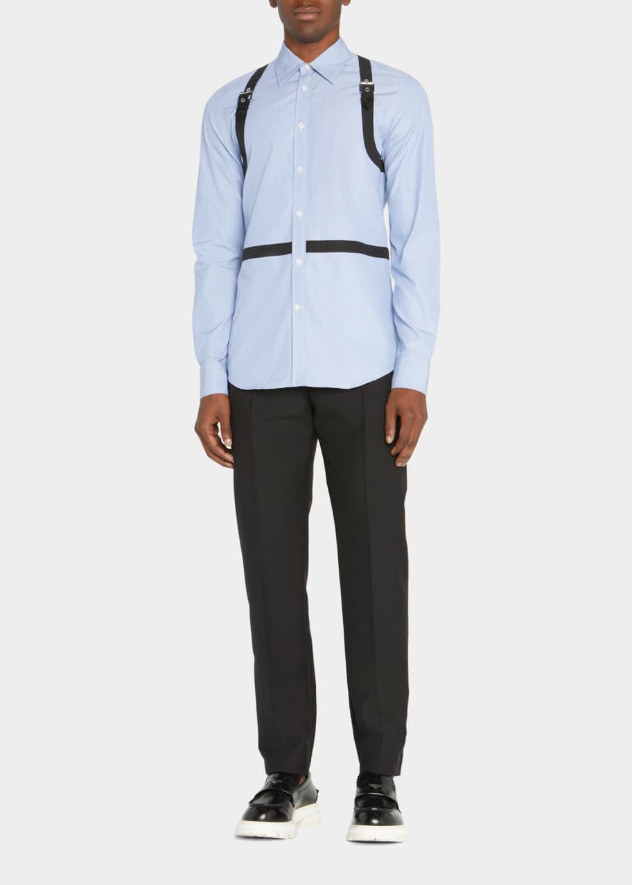 harness dress shirt McQueen Men's Full Harness Dress Shirt
