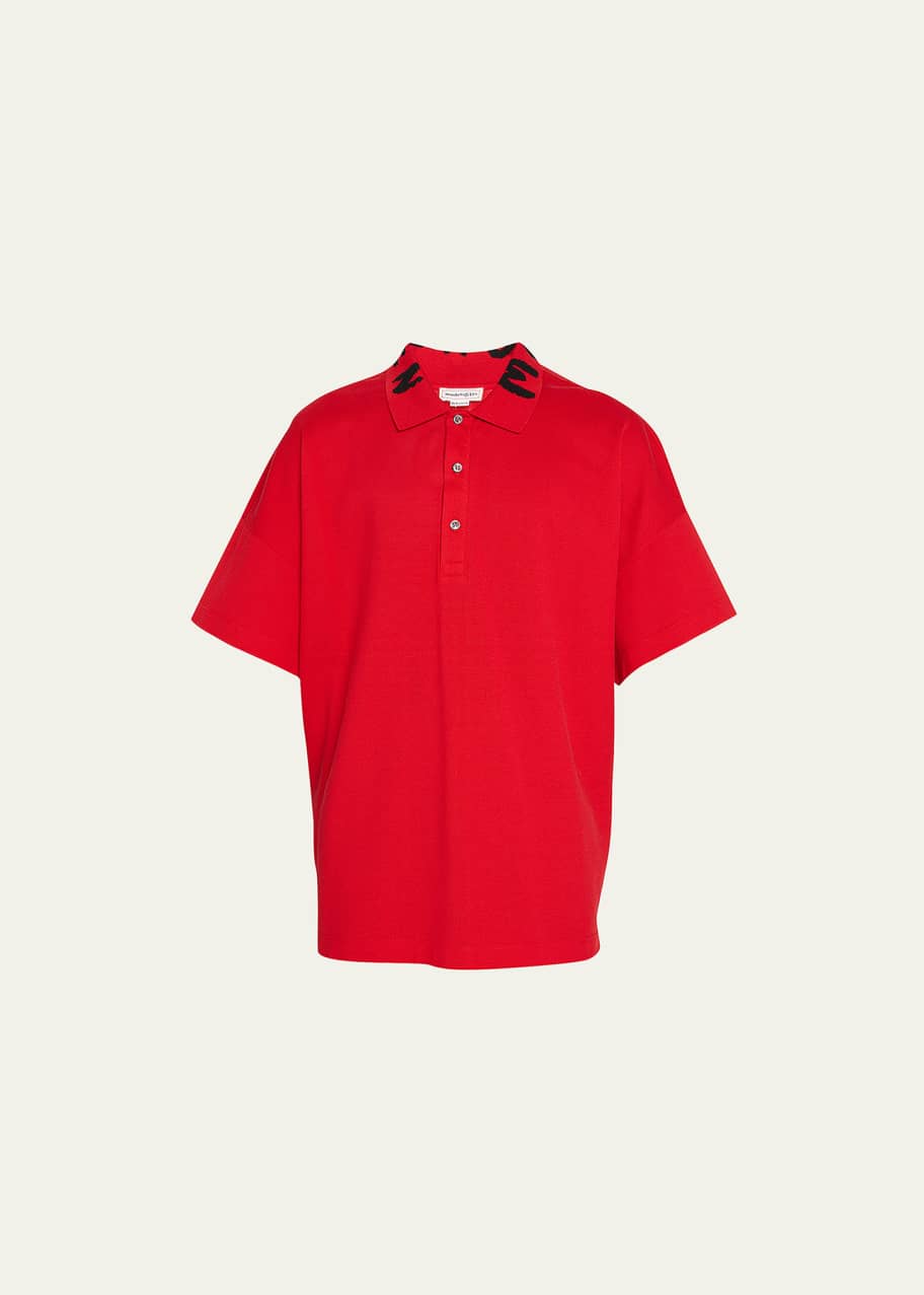 ★Alexander Mcqueen★ Red Graffiti Point Short Sleeve Tee MUSINSA | ALEXANDER McQUEEN Red Graffiti Point Short Sleeve