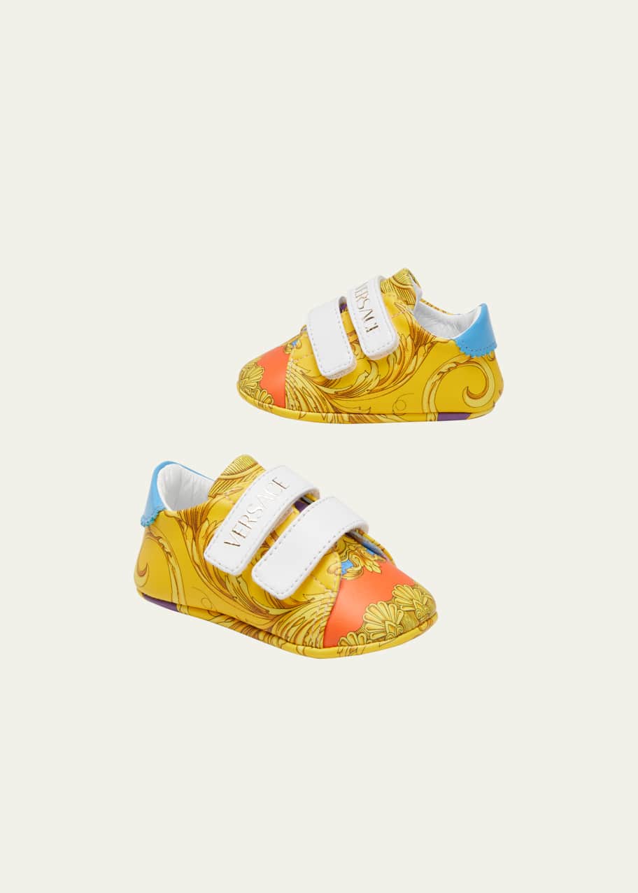 Versace Kid's BaroccoPrint Low Top Sneakers, Baby/Toddler Bergdorf