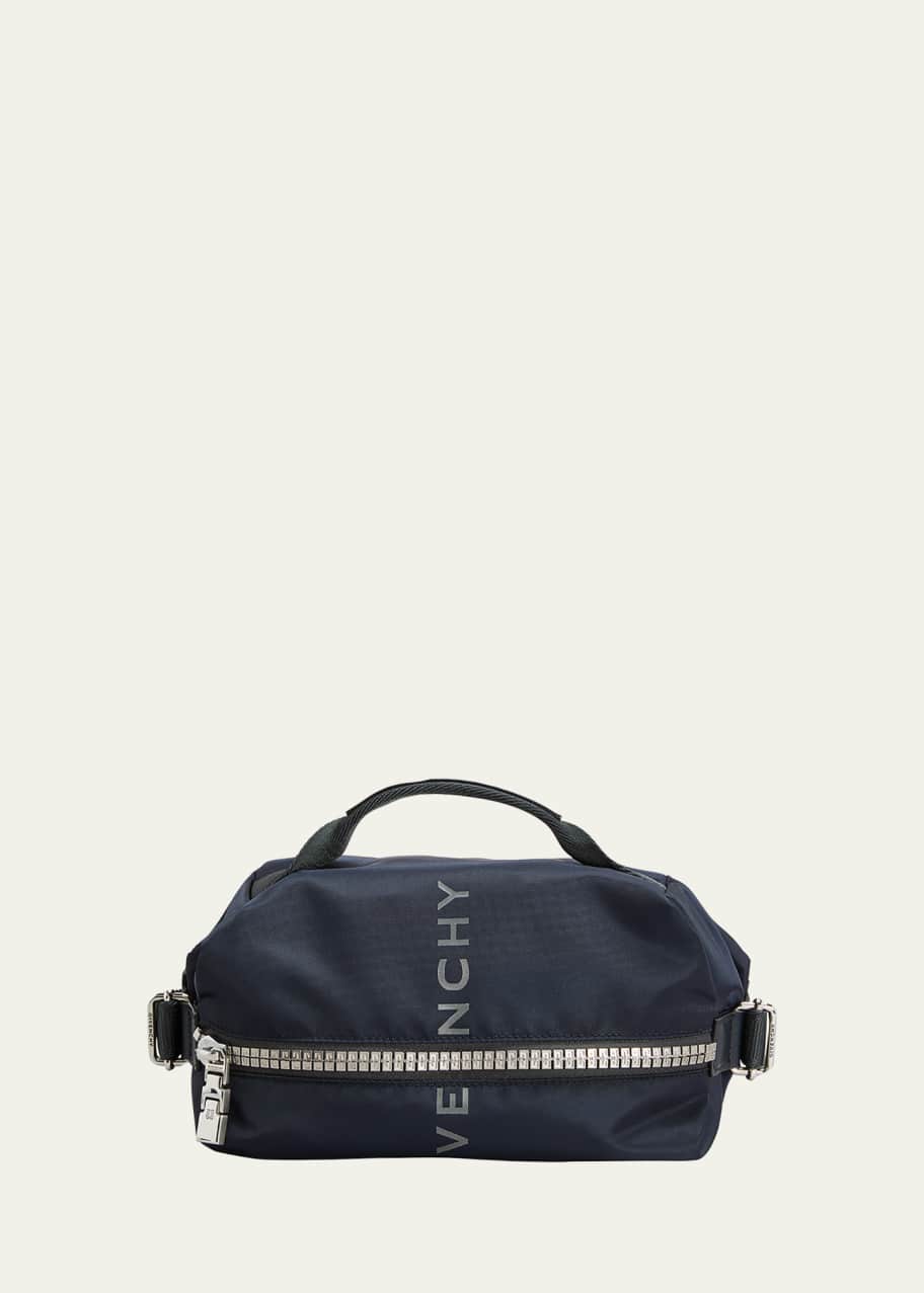 Givenchy Men's G-Zip Bumbag 4G Nylon Belt Bag - Bergdorf Goodman
