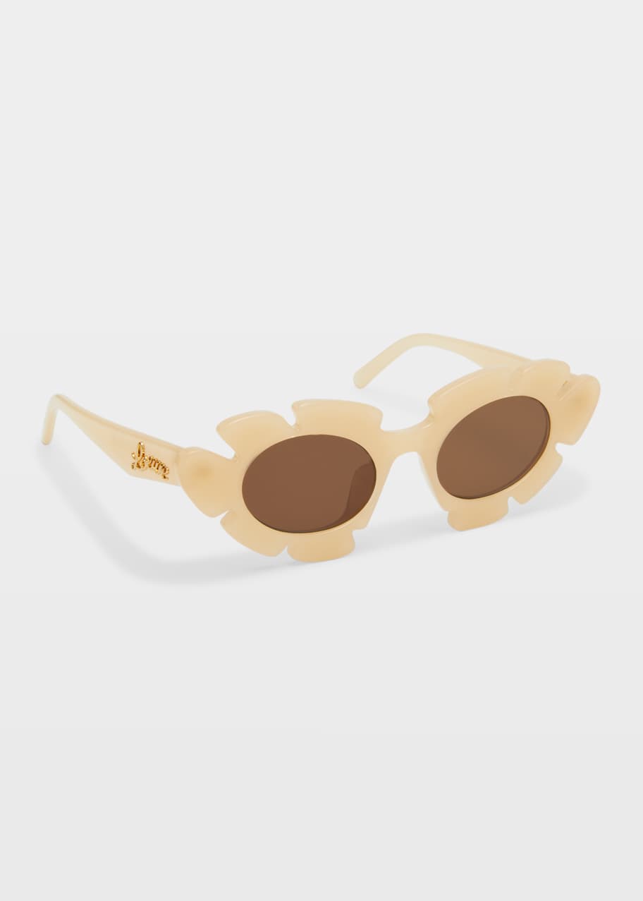 Flower Acetate Cat Eye Sunglasses