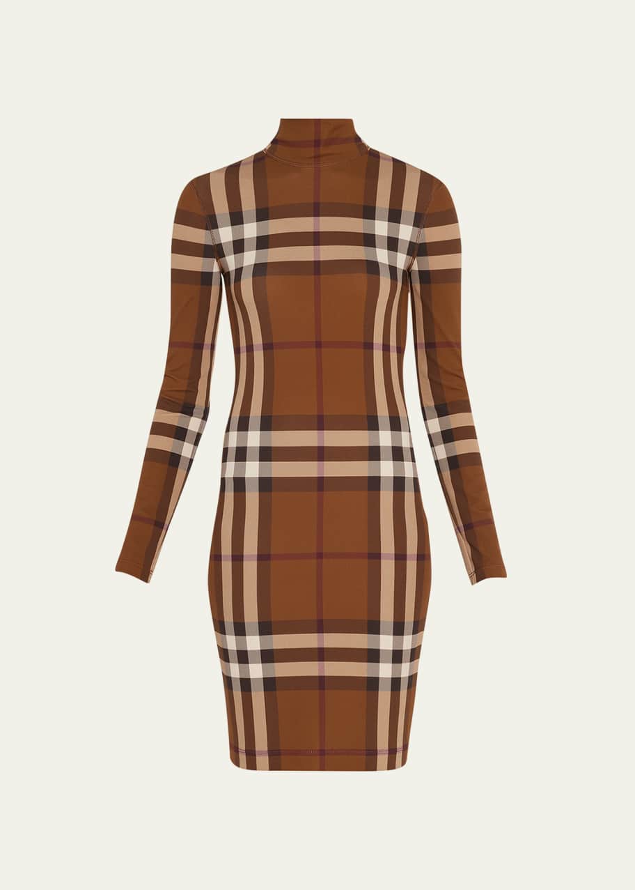 Burberry Gemma Check Print Dress Bergdorf Goodman