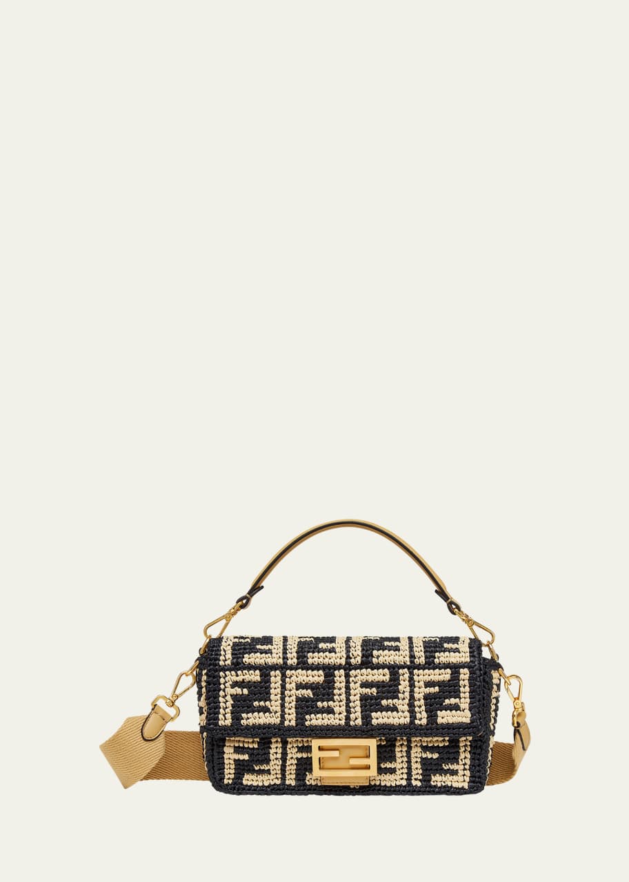 Fendi baguette raffia hotsell