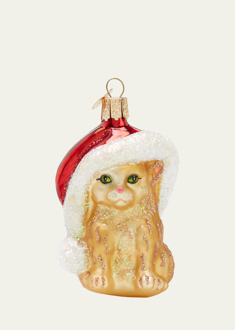 Old World Christmas Santa's Kitten Christmas Ornament - Bergdorf Goodman