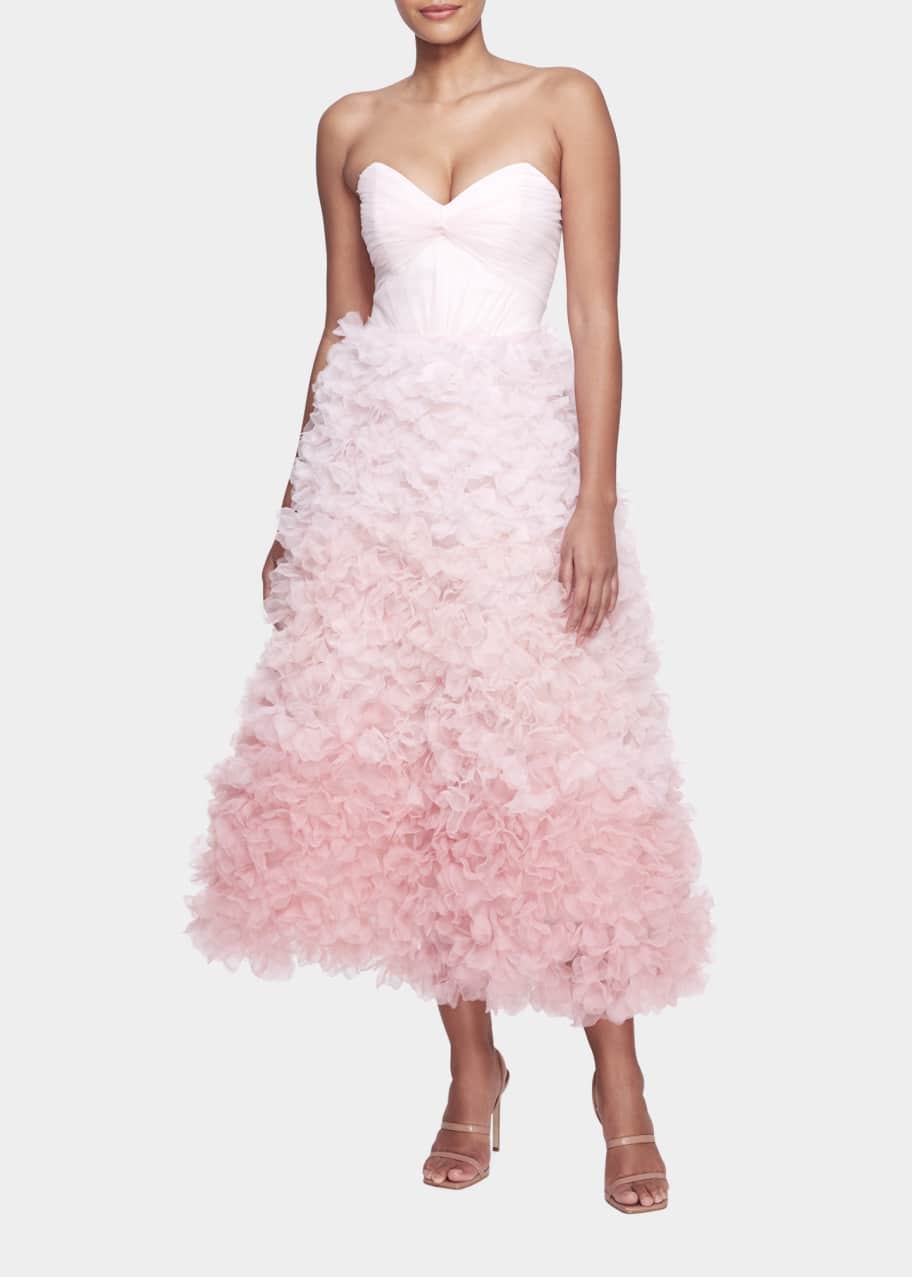 Marchesa notte strapless on sale